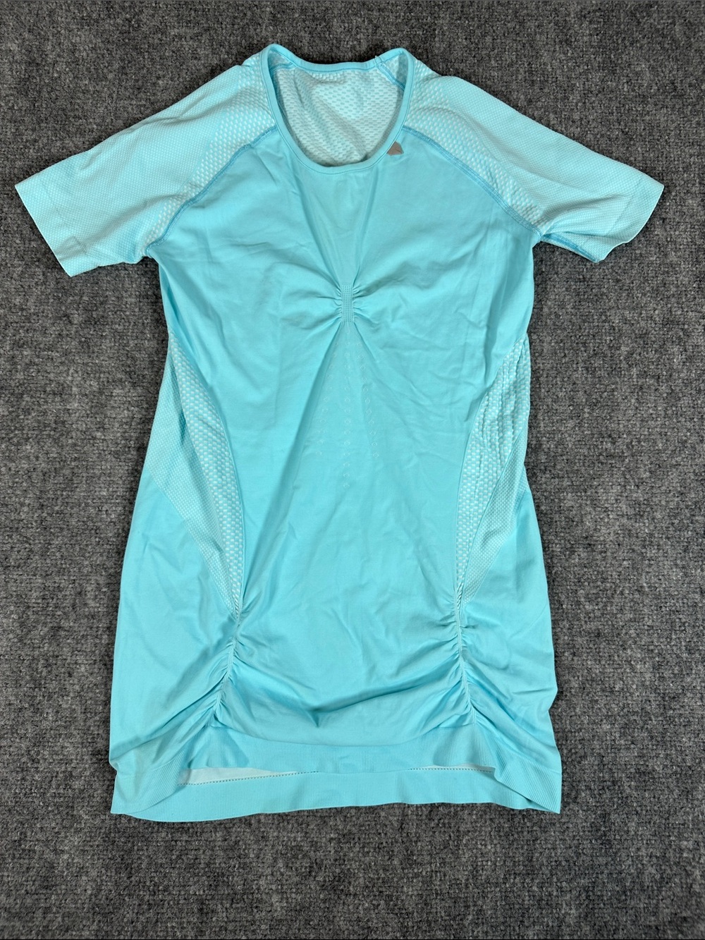 Sweaty Betty Seamless Short Sleeve Performance Shirt Blue Women’s Size Medium